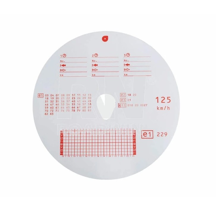 DIAGRAME TACHOGRAF 125KM/H 100buc.RW
